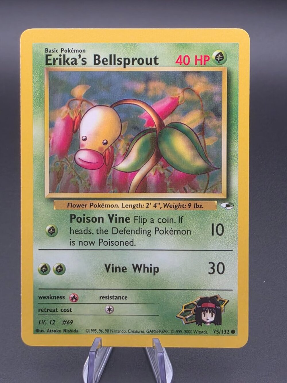 ERIKA'S BELLSPROUT - 75/132 Common Gym Heroes Pokemon Unlimited MP